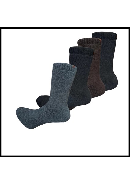 Uyguna-Yakala 1 Çift Erkek Çorap Havlu Kuzu YÜNÜ-RAP.175