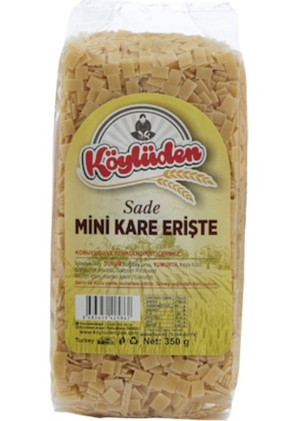 Çorbalık Mini Kare Sade Erişte 350GR