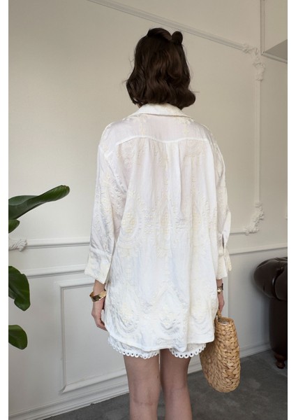 Truvakal Kol Premium Şort Takım- Ekru