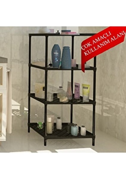 14 Raflı Plastik Dolap 160 cm Yükseklik Modern Tasarım Montajsız Kullanım fırsatları