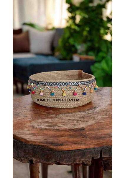 Hasır Sepet Dekoratif Sepet Organizer Saklama Kutusu Düzenleyici Handmade El Emeği fiyatları