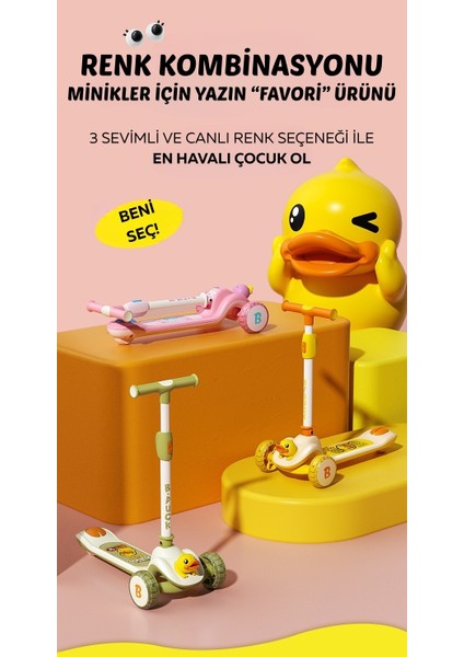 3tekerlekli Işıklı Scooter yanında sepet hediyeli😊😊