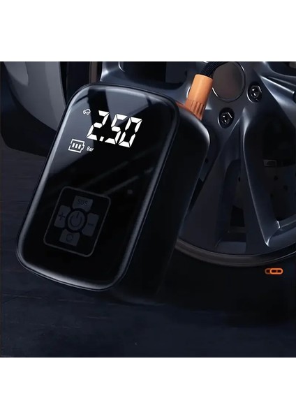 Mini Kablosuz Dijital Taşınabilir Kompresör Araç Lastik Top Şişirme Pompası Hava Kompresörü (5264) fırsatları