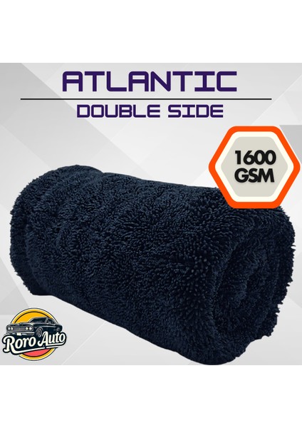Atlantic 1600 Gsm Mikrofiber Araç Kurulama - Silme Bezi Lacivert 45X45