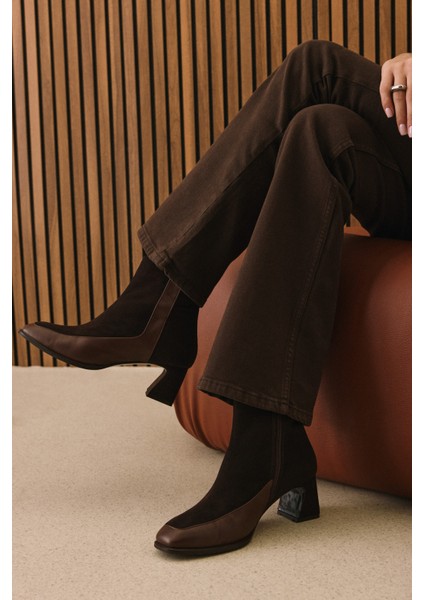 , Kadın Hakiki Deri Bot 1531030Z2596 Kahve modelleri