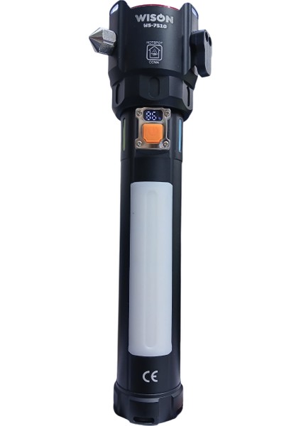 WS-7510 Profesyonel Acil Durum El Feneri | 40W – 4000 Lümen – 10.000 Mah – Cam Kırıcılı, Kemer Kesmeli & Çakmak Özellikli indirimleri