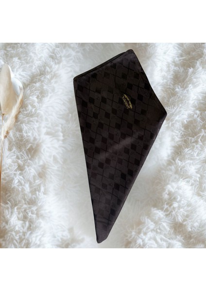 Küçük Baklava Desenli Kahverengi Jakarlı Şal fiyatları