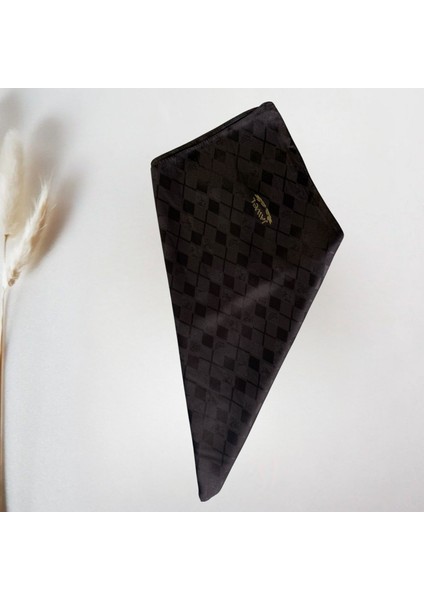 Küçük Baklava Desenli Kahverengi Jakarlı Şal modelleri