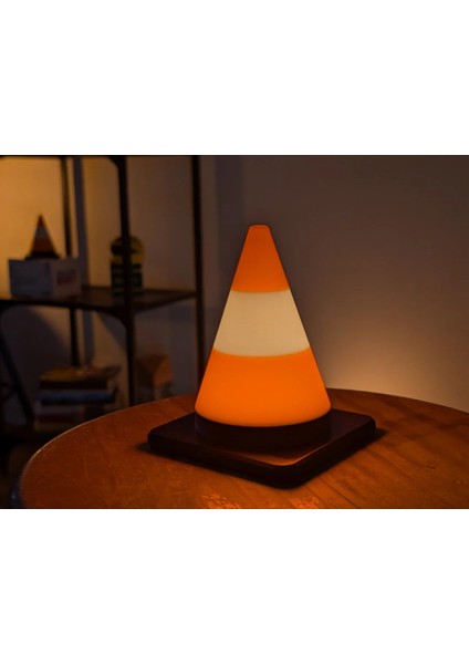 Minyatür Trafik Dubası Modeli LED Işıklı 13 cm indirimleri