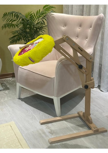 Yuvarlak Kasnak Tutucu Ahşap Stand ( Tüm Iğneli/telli/ Vidalı Yuvarlak Kasnak Bağlanabilir Özellik)