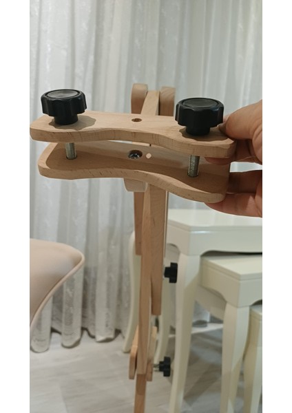 Yuvarlak Kasnak Tutucu Ahşap Stand ( Tüm Iğneli/telli/ Vidalı Yuvarlak Kasnak Bağlanabilir Özellik) fırsatları