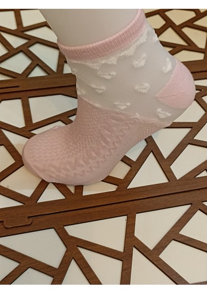 Penye Tüllü Desenli 8'li Kadın Patik Çorap fırsatları