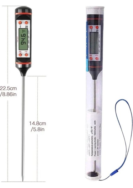 Dijital Gıda Termometresi Süt,Et,Yoğurt Mayalama,Mama Derecesi Ölçer Gıda Termometresi (5264) indirimleri