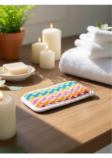 Renkli Yüz ve Vücut Kesesi | Cilt Arındırıcı Banyo Lif Kese – Spa Masaj Etkili