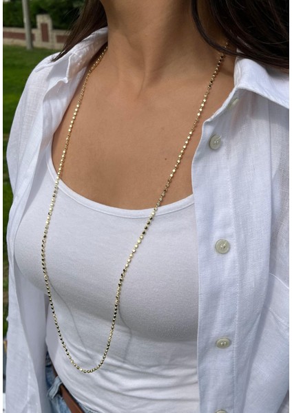 Kare Desen Uzun Dolama Zincir Kolye fiyatları