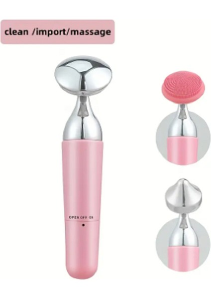 Pembe Pilli Yüz Temizleyici, Yüz Germe ve Sıkılaştırıcı Güzellik Aleti