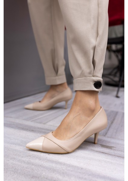 Teya Kadın Ten Topuklu Ayakkabi