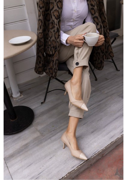 Teya Kadın Ten Topuklu Ayakkabi fiyatları