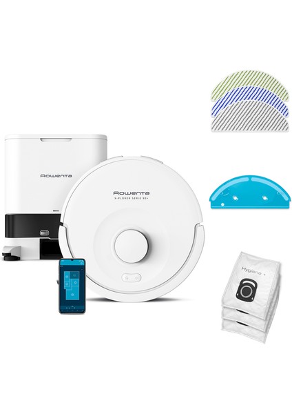 Robot Süpürge Rowenta S90+ RR8797WH Paspas Temizliği, Wı-Fı Kontrolü, Haritalama fiyatları