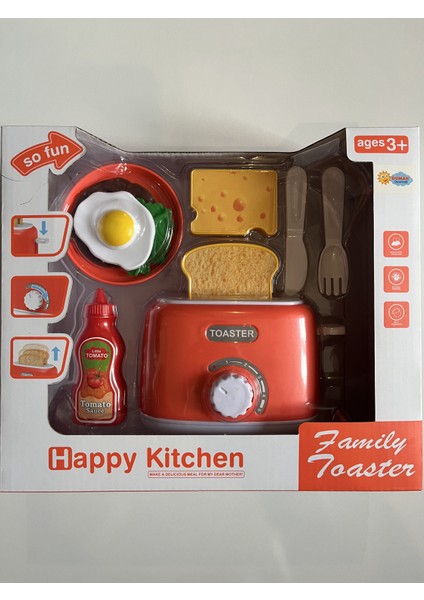 Pilli Ekmek Kızartma Makinası Oyun Seti