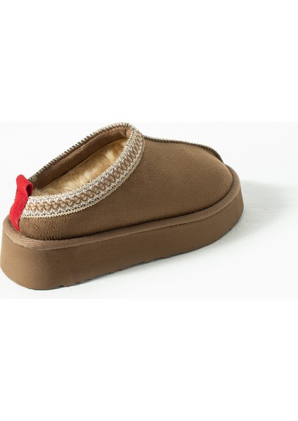 Süet Içi Kürklü Düz Taban Sabo Kışlık Kadın Terlik modelleri