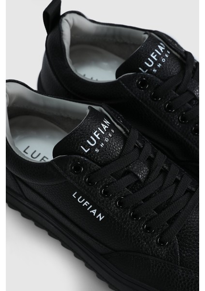 Siyah Hakiki Deri Bağcıklı Erkek Sneaker indirimleri