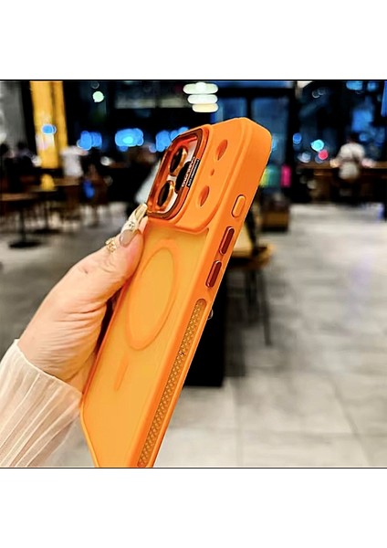 iPhone 17 Pro Max Safir Kamera Lens Koruma Hediyeli Magsafe Özellikli Standlı Mat Lüks Zırhlı Kılıf modelleri