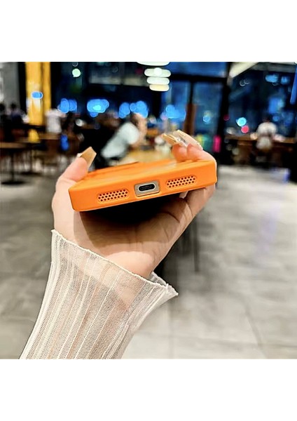 iPhone 17 Pro Max Safir Kamera Lens Koruma Hediyeli Magsafe Özellikli Standlı Mat Lüks Zırhlı Kılıf