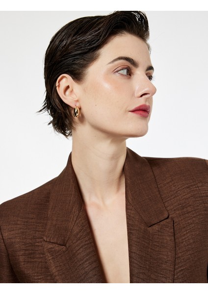 Cep Detaylı Düğmeli Uzun Kollu Kruvaze Yaka Blazer Ceket fiyatları