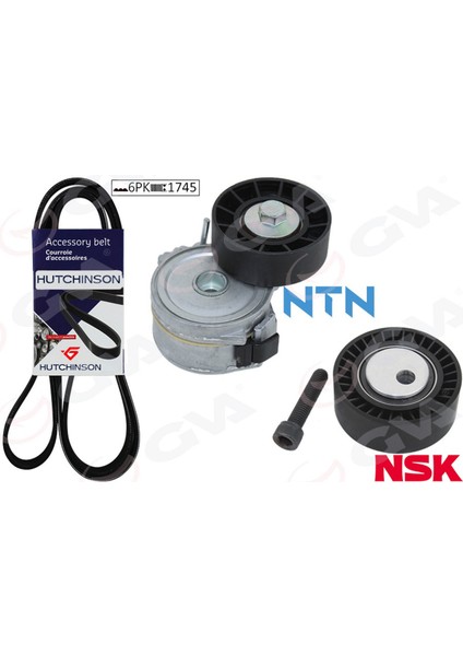 Mtxdpn Alternatör Gergi Kiti Kütüklü C5 01-04 -Xantia 99-03 -P206 00 P406 98-04 -P607 2.0hdi K026PK1708
