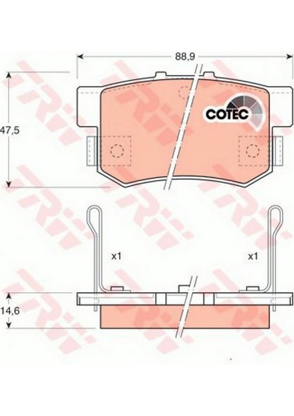 Mtxdpn Arka Balata Civic Vii 01-05 - Civic Viii 05 Accord Vii 98-02 - Accord Viii 06 600 Rover