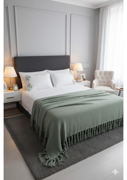 Çift Kişilik Ziczack Pike Yeşil