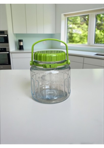 Sızdırmaz Hava Almaz Tombul Cam Kavanoz Çay Şeker Bakliyat Turşu Erzak Saklama Kavanozu 2, fiyatları