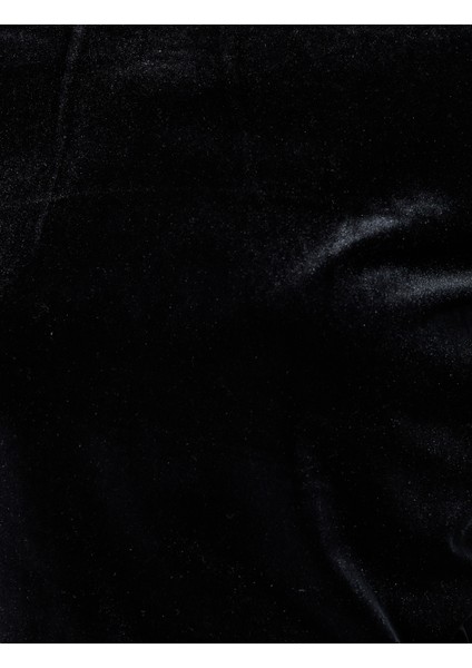 Uzun Kollu Bisiklet Yaka Slim Fit Kadife Crop Tişört