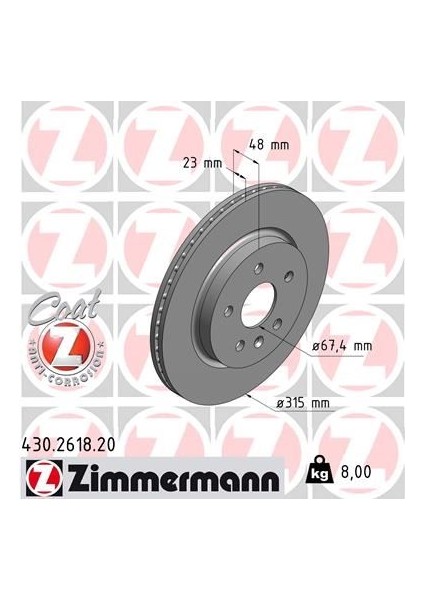 Mtxdpn Arka Fren Aynasi Insignia A 08 Saab 9-5 YS3G 10 17 Jant-18 Jant 315X22.9X5DLXHAVALI