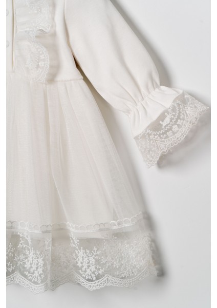 Kız Bebek Elbise Dantelli Bandanalı fiyatları