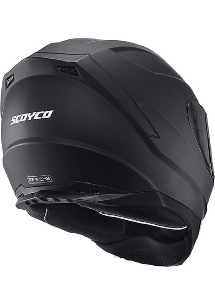 Motosiklet Double Vizörlü Full Face Kask Ce Motor Kaskı Mat Black Edition fırsatları