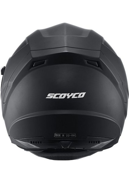 Motosiklet Double Vizörlü Full Face Kask Ce Motor Kaskı Mat Black Edition indirimleri