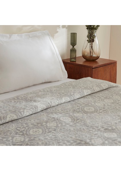 Ansel Çift Kişilik Akrilik Battaniye Açık Gri modelleri