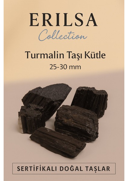 Sertifikalı Siyah Turmalin Taşı Kütle Iri Boy – Negatif Enerjiden ve Radyasyon Koruyan Doğal Taş