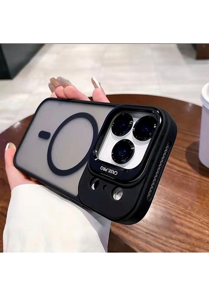 iPhone 17 Pro Max Safir Kamera Lens Koruma Hediyeli Magsafe Özellikli Standlı Mat Lüks Zırhlı Kılıf fiyatları