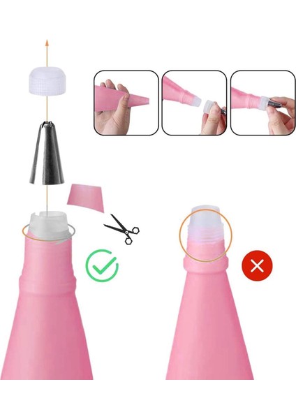 20 Uçlu Pasta Süsleme Seti – 2 Krema Torbası, Paslanmaz Uçlar, Profesyonel ve Ev Kullanımı Için 722262 indirimleri