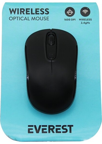 Everest SM-804 Wireless - Kablosuz 1600DPI USB Optical Mouse Vakum Ambalaj (5051)