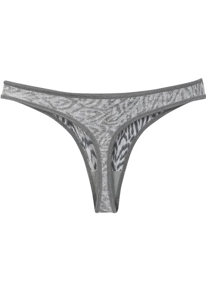 Kadın Gri Zebra Desenli 2'li Tanga Slip fiyatları