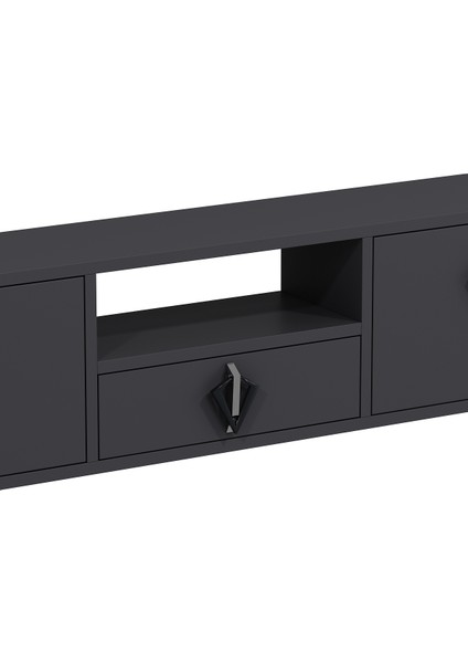 1314DROPCT-32 Duvara Montaj Tv Sehpası Antrasit-Gümüş indirimleri