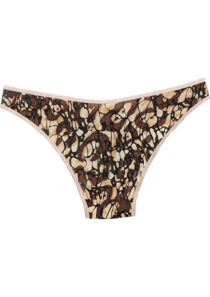 Kadın Kahverengi Desenli 2'li Slip modelleri