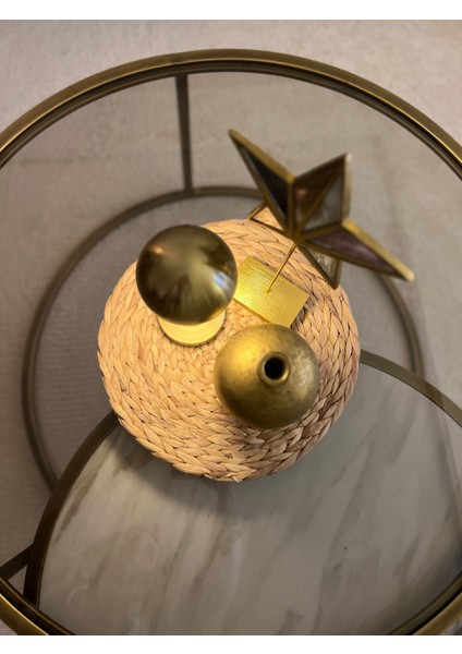 Doğal Hasır Yuvarlak Amerikan Servis 2’li – El Yapımı Örgü Supla fırsatları