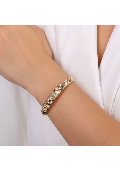 Tasarım Altın Kelepçe - 14K