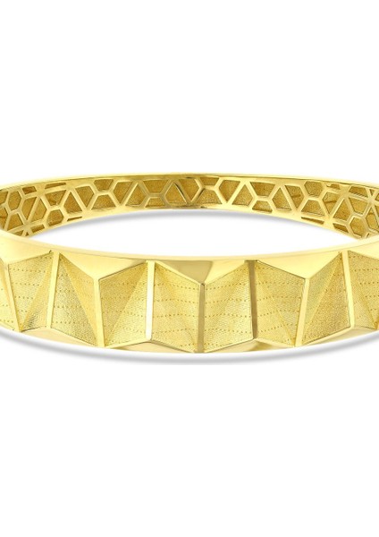 Altın Tasarım Kelepçe - 14K