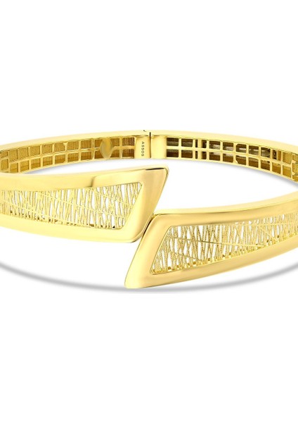 Altın Tasarım Kelepçe - 14K